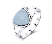 Aquamarine Silver Rings NSR-2469